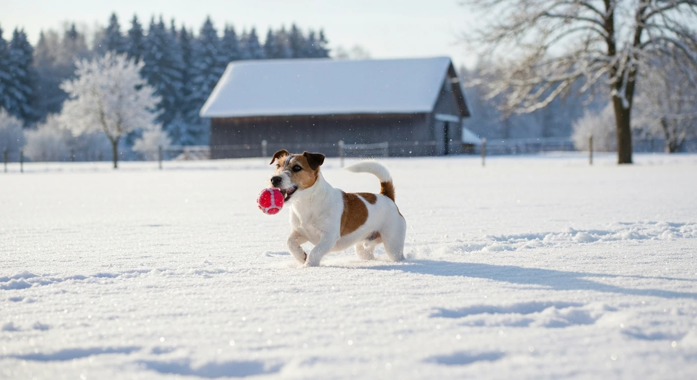 Petit chien robuste qui ne craint pas le froid